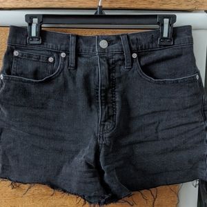 Madewell High-Rise Denim Shorts in Lunar Wash